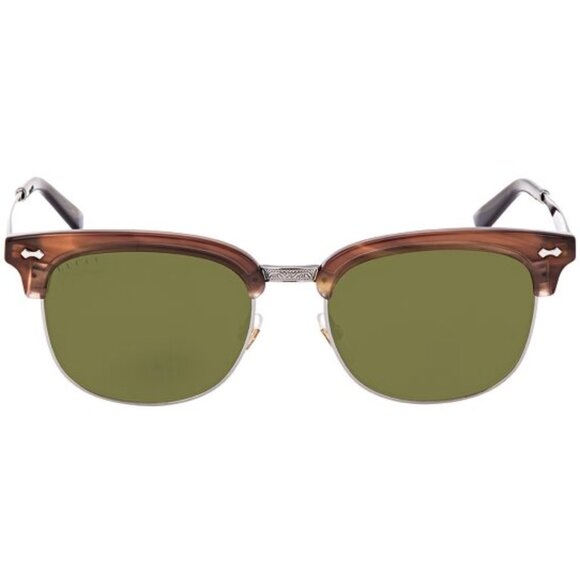 Gucci Green Square Sunglasses Havana GG0051S - Picture 3 of 6